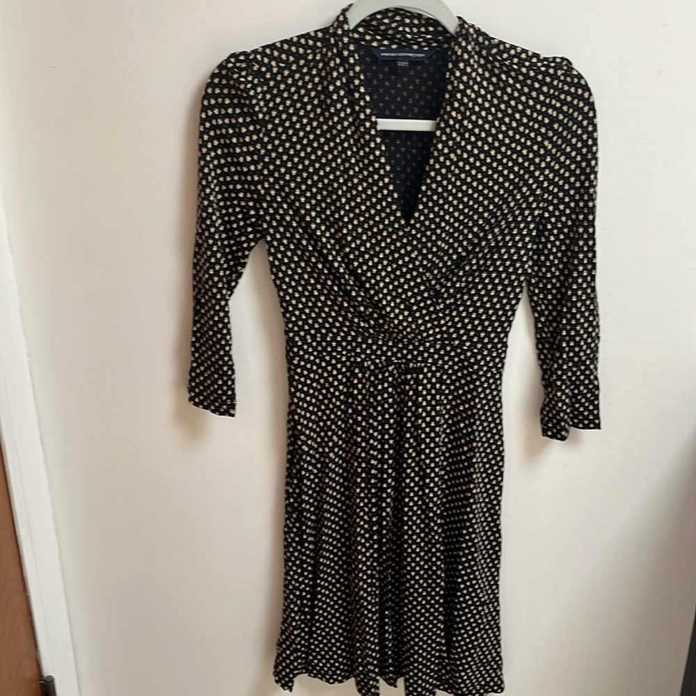 Long sleeve patterned dress